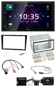 JVC DAB 2DIN Lenkrad Bluetooth USB Autoradio für Opel Corsa C schwarz - Bild 1 von 14
