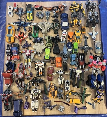 Lot Of 59 90's 2000's 2010's Transformers Action Figures Megatron Optimus Prime - Image 1 of 4