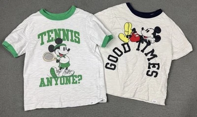 Disney Mickey Mouse Gap Boys 5T 5 Short Sleeve Crew Tennis Good Green Navy Set 2 - Image 1 of 4