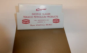 Vintage Texaco Petroleum Tankstelle Quittung Klemmbrett GEORGE SLAGER LANSING, IL - Bild 1 von 8