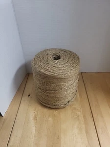 3-lagiges natürliches Jutegarn 4 Pfund Kugel 2000 Fuß BRANDNEU ENGE ROLLE - Bild 1 von 5