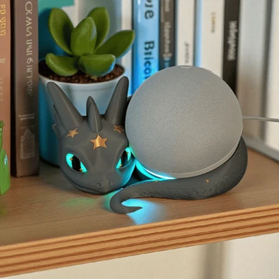 Echo Dot 5 Halterung Sternendrache – 4-farbig PLA Ständer Alexa - Bild 1 von 4
