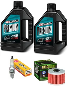 Maxima Premium Oil Change NGK Spark Plug & HiFLo HF112 Kawasaki KLX 110 110L - Bild 1 von 9