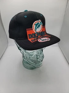 Starter Miami Dolphins BLACK Mirror Image The Right Hat Wool Blend - Picture 1 of 10