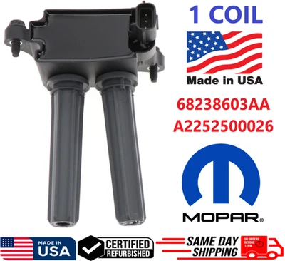 Bobina de encendido X1 OEM para Dodge Chrysler Jeep RAM 2005-2020, 68238603AA, GENUINA Foto 1 de 4