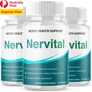 (3 Pack) Nervital Nootropic All Natural Super Supplement 180 Capsule - Picture 1 of 12