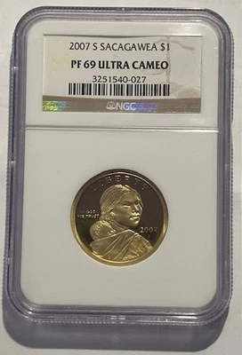 PF69 UCam 2007 S Sacagawea Dollar NGC Brown Label - Image 1 of 2