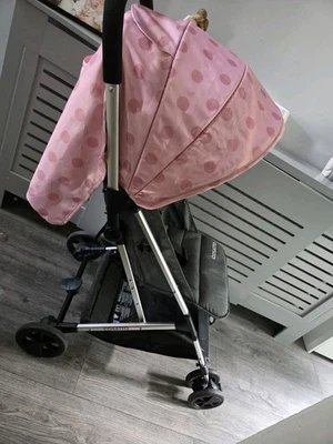 Cosatto Woosh 2 Stroller Pushchair Birth-15KG Lightweight Compact Fold (Rosy Dot - Image 1 of 4