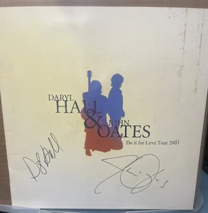 Hall & Oates SIGNED Do It For Love 2003 Tour Book JSA FULL COA Autographed - Picture 1 of 6