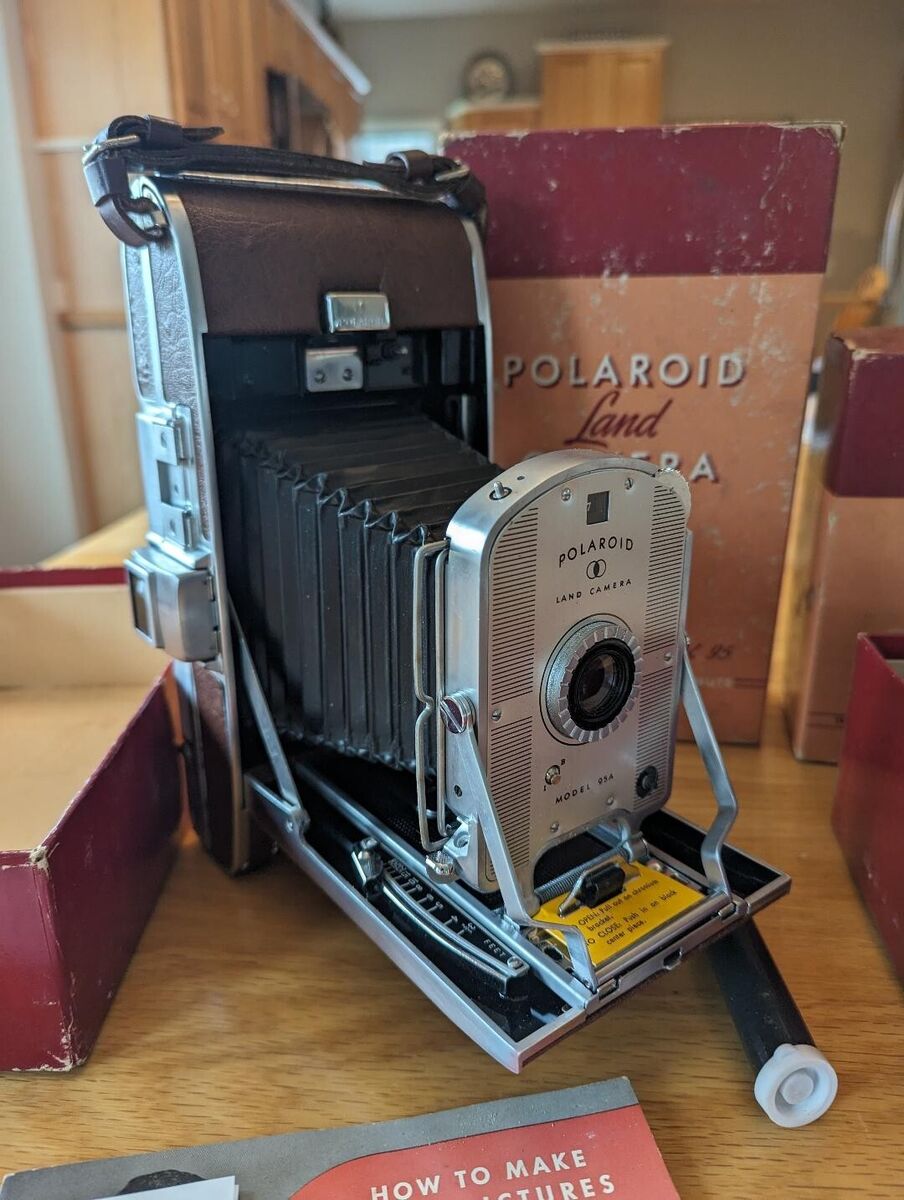 Vintage Polaroid Land Camera Model 95a / Box / More | eBay Vintage Polaroid Land Camera Model 95a / Box / More | eBay