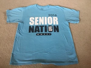 EUC! 2016 Senior Nation T-shirt Men Large Light Blue Graduation Keepsake - Picture 1 of 3