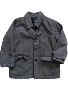 Baby Gap Toddler Boys Gray Coat Size 4 Years Collared Grey Jacket Peacoat - 22 - Picture 1 of 5