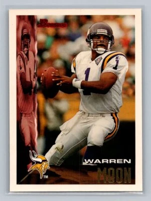 1995 Bowman  Warren Moon #275 Minnesota Vikings - Image 1 of 2