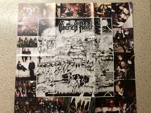 Sacred Reich Ignorance Autograph Band Signed Poster 24 x 22 w/LOA Jason Rainey - Picture 1 of 4