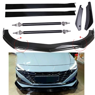 Front Bumper Spoiler Splitter + Side Skirts + Rear For Hyundai Elantra 2000-2022 Foto 1 de 4