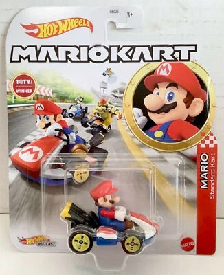 NUEVO Mattel GBG26 Hot Wheels Mario Kart 1:64 MARIO Standard Kart Diecast Car Foto 1 de 2