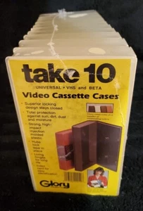 Take 10 Universal VHS & BETA Video Cassette Cases  VINTAGE - Picture 1 of 3