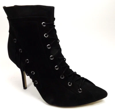 ¡NUEVO! Botines de tacón CATHERINE MALANDRINO para mujer talla 7,0 mediano, cuero negro Foto 1 de 4