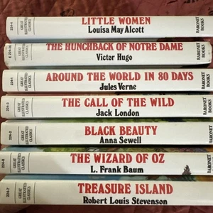 Great Illustrated Classics Lot of 7 Hardcover Books Wizard Of Oz, Black Beauty - Picture 1 of 23
