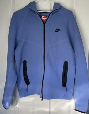 Sudadera con Capucha Nike Tech Fleece Windrunner Cremallera Completa Azul Polar FB7921 450 Talla M Foto 1 de 4