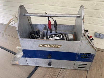 Vintage SuperTote RC Airplane Field Box w/Royal Starter +FAST SHIPPING! - Image 1 of 4