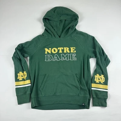 47 Marca Notre Dame Talla Pequeña Lucha Irlandesa Verde Pullover Sudadera con Capucha Sudadera Foto 1 de 4