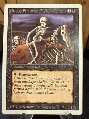 MTG Magic the Gathering Unlimited Edition Drudge Skeletons - Image 1 of 2