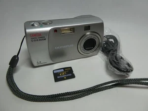 Olympus Camedia Probado C-310 3.2MP 3x Zoom Sensor CCD Batería Cámara AA - Imagen 1 de 11