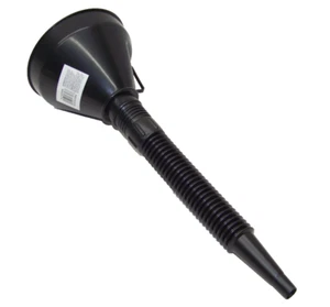 15in Long Flexible Funnel Transmission and Motor Oil Water Filler 5in Mouth - Picture 1 of 4