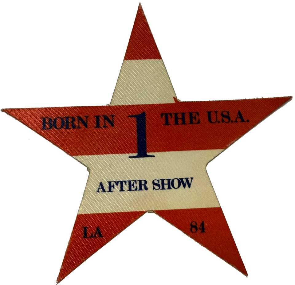 Bruce Springsteen serigrafiado 1984 vintage después del espectáculo entradas Foto 1 de 1