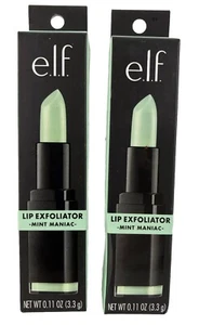 e.l.f. Lote de 2 exfoliantes labiales Studio COMO NUEVOS MANIAC 0,11 OZ nuevos en caja (A) - Imagen 1 de 6