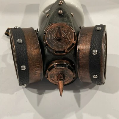 Gas Respirator Costume Mask Steampunk Dooms Day Halloween Masquerade - Image 1 of 4