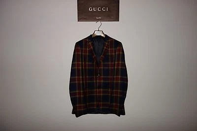 Chaqueta Blazer Gucci Runway DYLAN Tartán 46 IT 36 EE. UU. 1990 €, ¡ULTRARARA! 44 fotos Foto 1 de 4