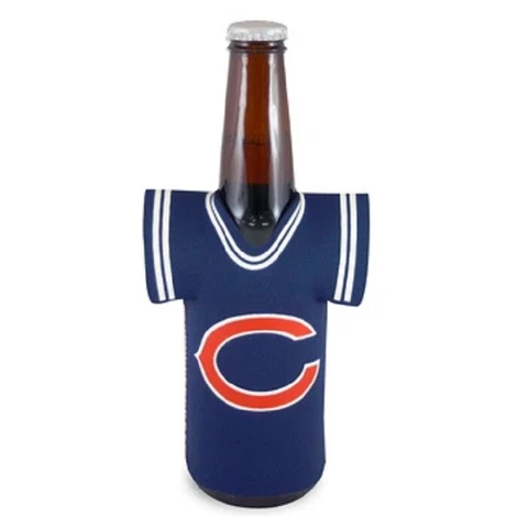 Chicago Bears Jersey Bottle Cooler, NFL Coozie Koozie Coolie Cover