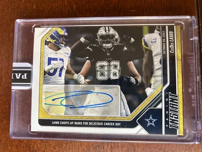 2023 Panini Instant Autograph CeeDee Lamb Auto 10/10 Autograph - Image 1 of 2