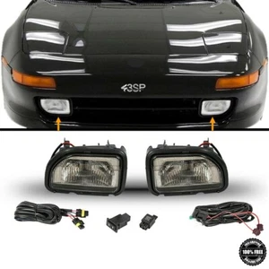 Fog Lights For 1991 1995 Toyota MR2 Front Bumper Driving Lamp Set Smoke Lens - Picture 1 of 7