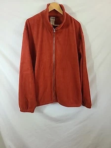 Scandia Woods Fleece Jacket 2XL Mens Burnt Orange Long Sleeve Full Zip NWOT - Picture 1 of 10