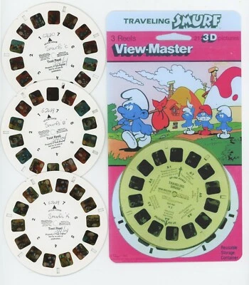Traveling Smurf View-Master 3 Rare TEST Reels and Copies of Covers - Image 1 of 2