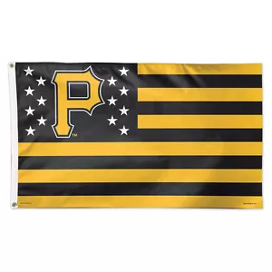 Pittsburgh Pirates Stars and Stripes Flag - Deluxe 3' X 5' - Picture 1 of 1