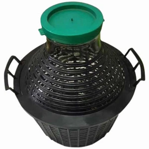 Cesta de sidra de vino vintage europea Demijohn de cuello ancho de 15 L cerveza casera - Imagen 1 de 5