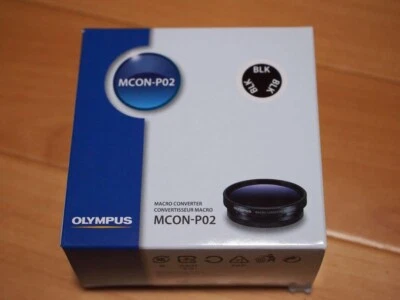 OLYMPUS MCON-P02 Macro Converter Lens Black New in Box from Japan - Image 1 of 4