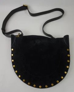 Isabel Marant Women's Black Suede Mini Moon Shoulder Bag - Picture 1 of 5