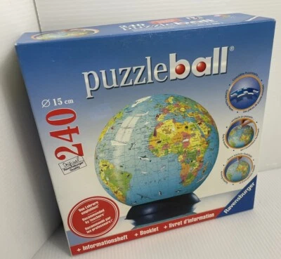 Ravensburger PuzzleBall 3D Globe Jigsaw Puzzle 240 Pieces Brand New Open Box - Image 1 of 4