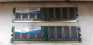 2x 512MB ADATA DDR Memory 400 MHz PC3200 - Afbeelding 1 van 1