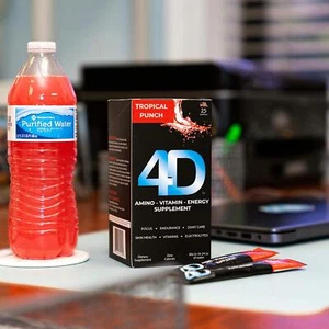 4D Clean Energy Amino-Vitamin-Energy-Supplement 25 Units In 1 Pack, 25Count - Picture 1 of 4