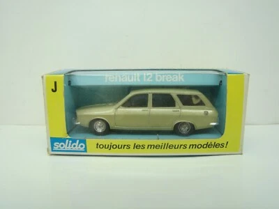 SOLIDO - RENAULT 12 BREAK - N°22 - VERTE - 1/43 - BOITE - ANCIEN - - Photo 1/4