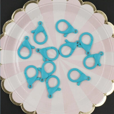 10Pcs 20*35mm Colorful Plastic Lobster Clasps Key Chain Lamp Shape Hook For DIY - Image 1 of 4