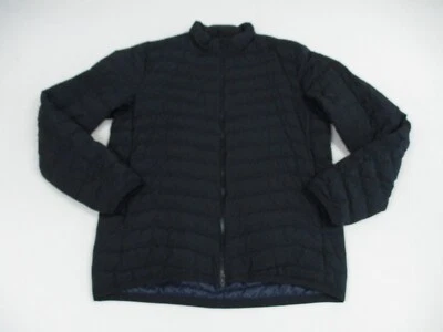 Chaqueta para mujer Theory talla grande negra plumas liviana de diseñador Foto 1 de 4