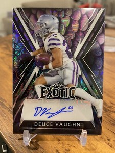 2023 Leaf Exotic Deuce Vaughn Dragon Rookie Auto #2/2 KSU Jersey & Color Match🔥