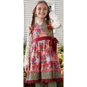 Matilda Jane Girls 10 Floral Sleeveless Knee Length Fall Dress - Picture 1 of 5